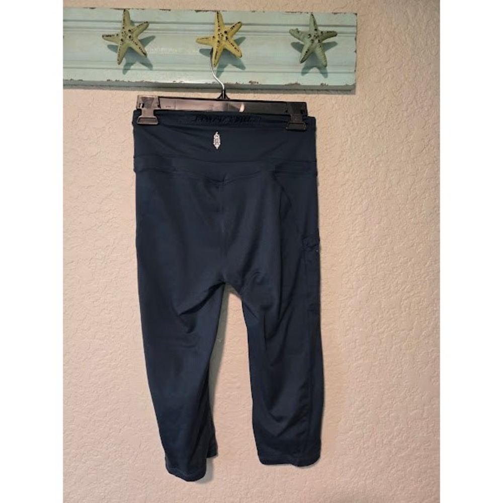 Free People Movement Teal Cropped Leggings - Picture 2 of 3
